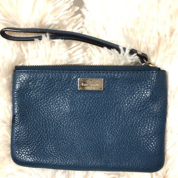 Kate Spade Highland Place Bee Wristlet Dark Denim - Picture 3 of 8